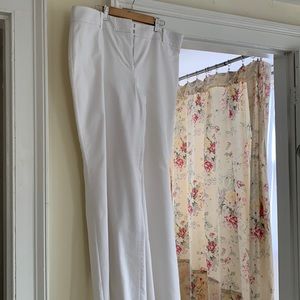 Ann Taylor lined white pants